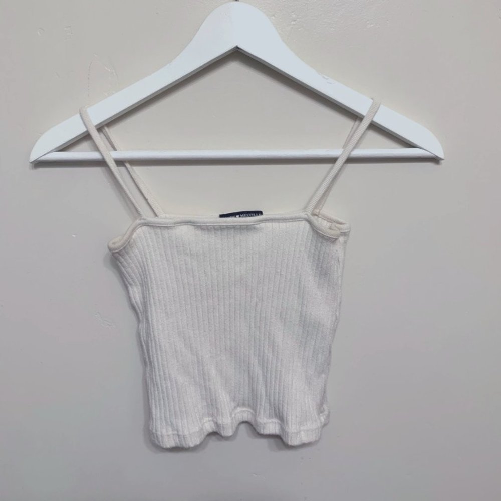 BRANDY MELVILLE TAN RIBBED TANK TOP